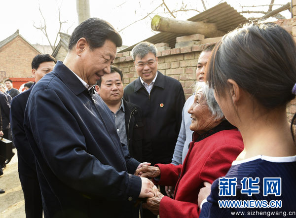 3.习近平在东坝头乡张庄村看望85岁老人张景枝(图源新华网)_UUID22668 3.习近平在东坝头乡张庄村看望85岁老人张景枝(图源新华网)_UUID22668